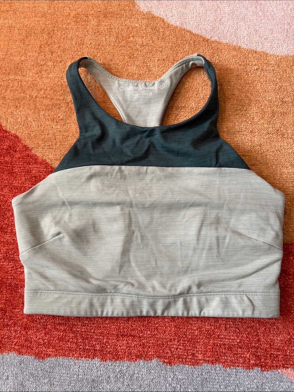 Outdoor Voices Colorblock Racerback Sports Bra